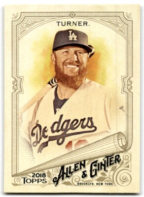 2018 Topps Allen & Ginter Justin Turner Los Angeles Dodgers #302 