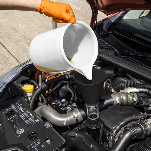 Sealey Engine Oil Funnel Set 3pc for Renault/Nissan - Hands-Free - Picture 3 of 5