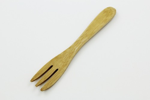 4 Pieces Bamboo Utensil Dessert Wooden Forks Bamboo Forks (USA seller) - Picture 4 of 8