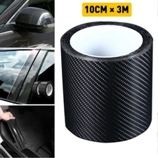 Car Carbon Fiber Vinyl Film Sticker Door Sill Scuff Anti Scratch Tape Protection
