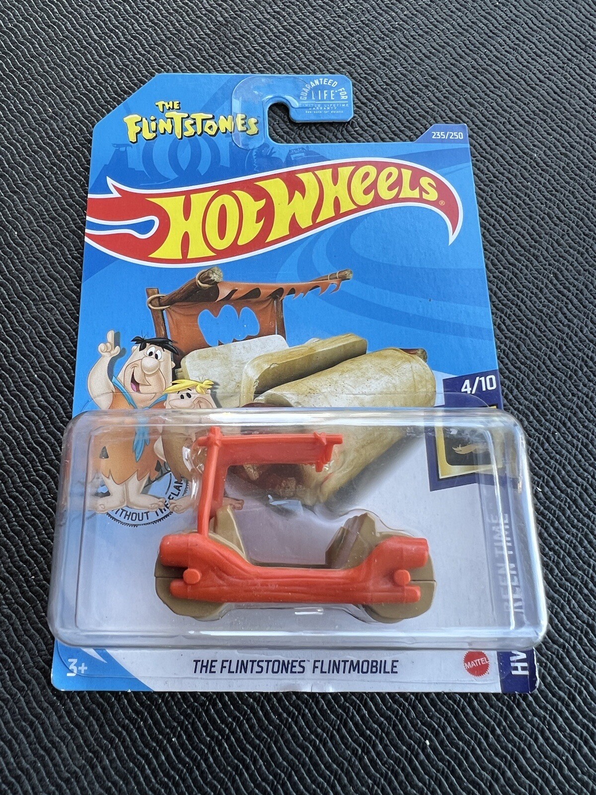 Hot Wheels Movie THE FLINTSTONES Fred’s FLINTMOBILE Tan Stone Wheel Variation