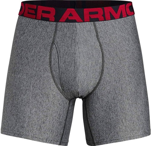 Under Armour Men's 254708 Tech 6" Gray Boxerjock 2-Pack Underwear Size M - Picture 3 of 4