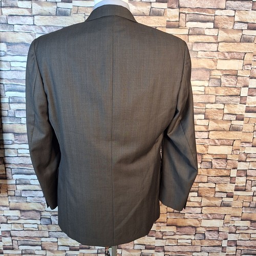 Pronto Uomo 2 Piece Suit Mens 40L 32X33 Brown 3 Button VL Zignone Italy Wool - Picture 9 of 14