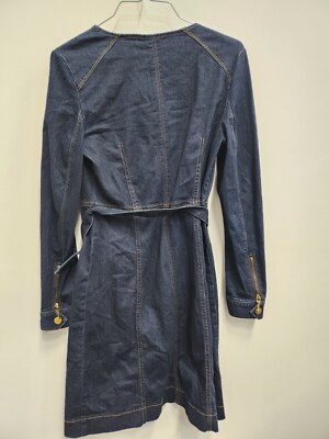 INC International Concepts Womens Denim Dress 4 Dark Blue