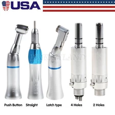 NSK Style Dental Low Slow Speed Handpiece Contra Angle Straight Air Motor 2/4H r