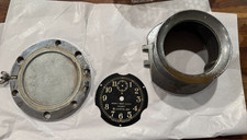 "Vintage 1941 WWII Seth Thomas US Navy Mark I Boat Clock Case & Dial Parts"