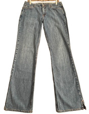Lucky Brand Dungarees Flare Jeans Women's 12 USA Made Gene Montesano Y2K