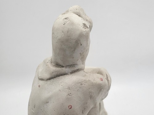 Vintage figurine Sitting girl woman Plaster USSR rare - Picture 8 of 19