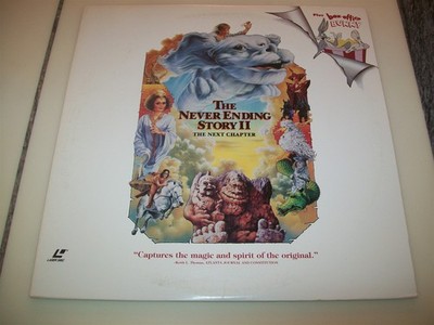 THE NEVERENDING STORY II: THE NEXT CHAPTER Laserdisc LD WIDESCREEN PART 2 TWO