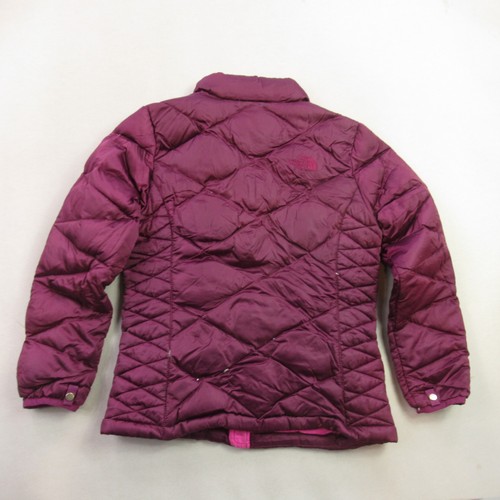 North Face Jacket Girls Medium 10-12 Long Sleeve 550 Lightweight Outdoor Puffer - Picture 5 of 11