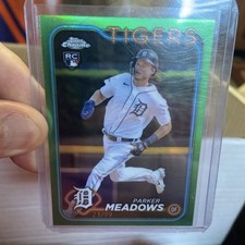 2024 Topps Chrome - Parker Meadows #271 Green Refractor /99 (RC)