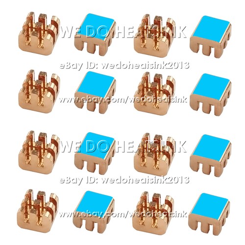 5/10pcs DIY Useful 100% Pure Copper Heatsink Without or With Thermal Tape - Afbeelding 36 van 180