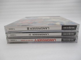 SEGA SATURN software LANGRISSER 3 4 5 3Games Japan import SS MASAYA NTSC-J