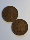 1901 & 1902 Indian Head One Cent Pennies, Full LIBERTY & 4 Diamonds (Lot Of 2)