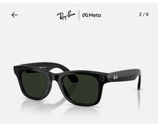 Ray Ban Meta Wayfarer RW4006 Smart Glasses Bluetooth Wi-Fi Shiny Black G15 Green