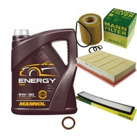 Mann Inspektionspaket 5L Mannol Energy 5W-30 FüR BMW E83 2.0I Xdrive20I