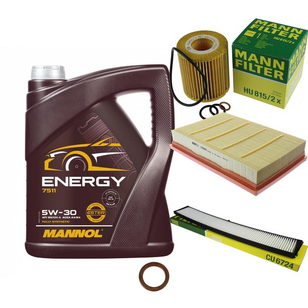 Mann Inspektionspaket 5L Mannol Energy 5W-30 FüR BMW E83 2.0I Xdrive20I-image