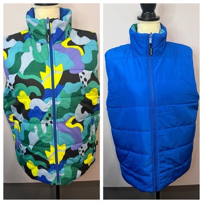 Crayola Kohls Puffer Vest Multicolor Reversible Blue  Size M