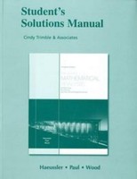 Student Solutions Manual For Introductory Mathematical Analysis For Business, Ec