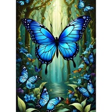 5D DIY Butterfly Diamond Painting Kits,Round Full Drill Dreamland Diamond Art...
