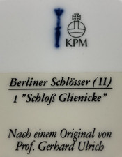 Vintage KPM Berlin Porzellan Wandteller Limitierte Sammelteller