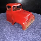 VINTAGE TONKA 1957 TRUCK SEMI CAB PART RED 1950’s AA,AAA TOW TRUCK FIRE