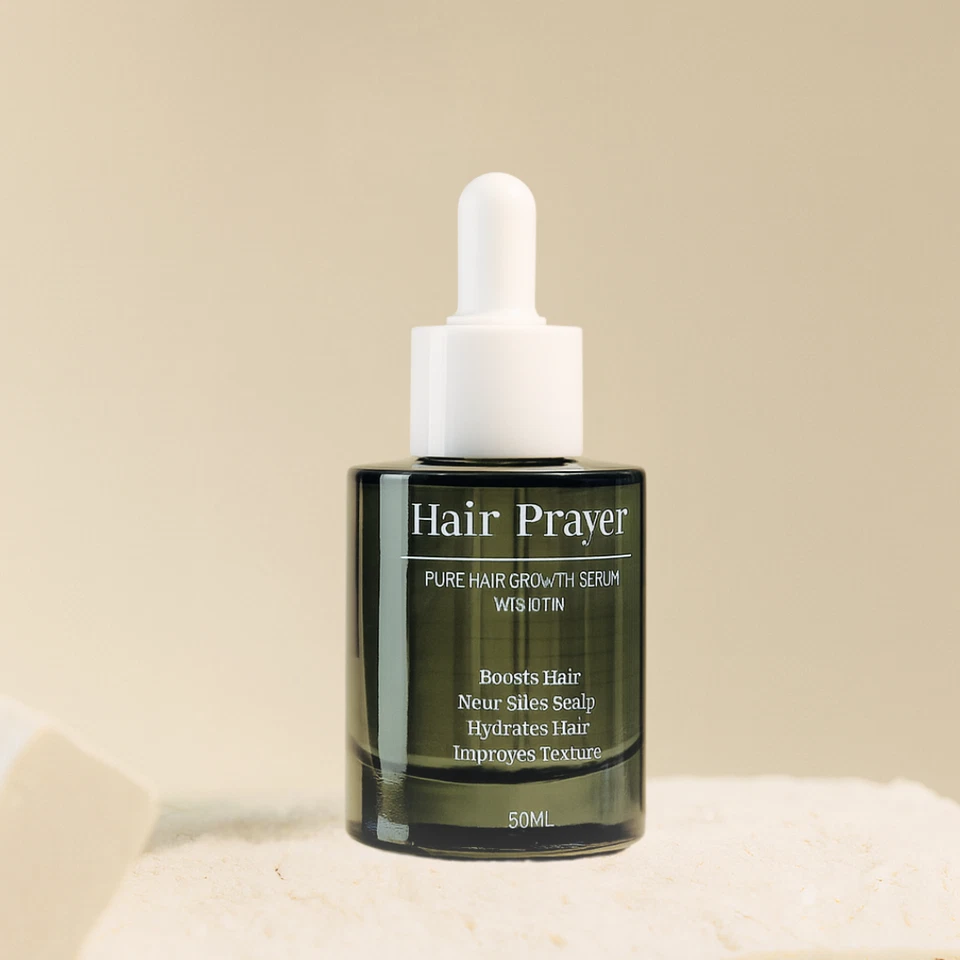 Suero para el crecimiento del cabello 100 % puro con aceite de romero, aceite de ricino, aceite de jojoba, biotina Foto 2 de 4