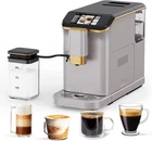 Gold Automatic Espresso Machine with Grinder & Frother - 20 Bar, 1.5L
