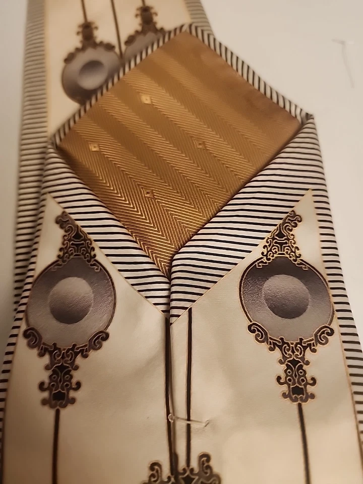 Gravata de seda Ottimo Uomo Rn 86823 feita à mão na Coréia - Imagem 3 de 4