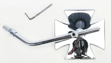 EMGO 20-34842A Mirror - Maltese - Side View - Cross - Chrome - Left - For