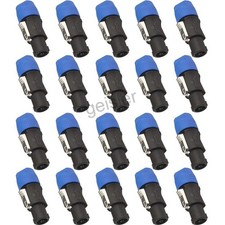20 Pack NL4FC NL4FX Replacement 4 Pole Speakon Male Plug Speaker Cable Connector
