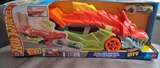 Hot Wheels City Dragon Launch Transporter Toy Vehicle Playset