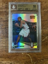 1996 Bowman’s Best Vince Carter Refractor /400 Rookie BGS 10 Pop 1 #105