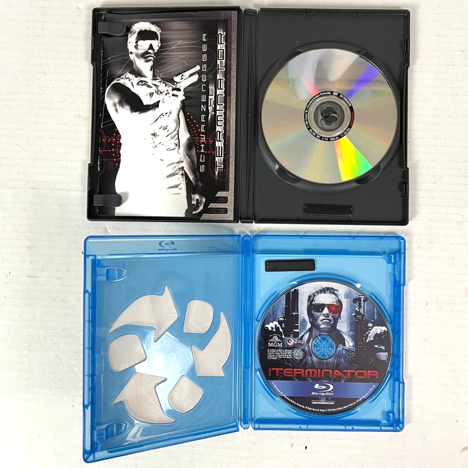 Terminator T2 Rise 1-2-3 DVD Bluray 6 Schwarzenegger Movie Lot Skynet Steel Case - Image 4 of 4