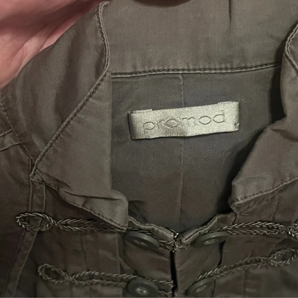 Chaqueta Promod Hussar Verde Talla Mediana Francesa Steampunk Dandismo Militar Gótico Foto 4 de 4