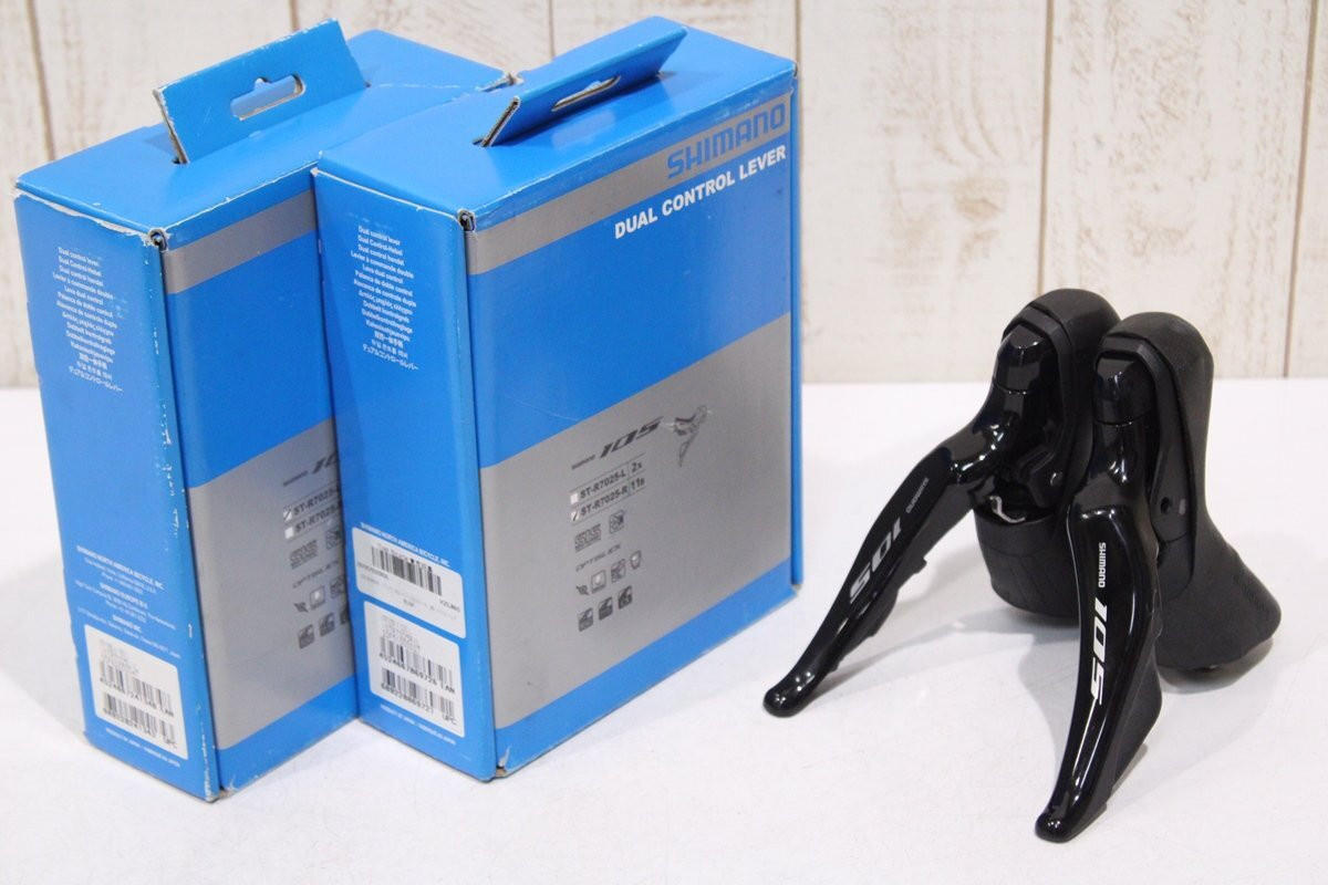 美品　Shimano 105 ST-R7025 STIシフター　2×11s Shimano 105 ST-R7025 2x11s Mechanical Shifter Hydraulic Disc