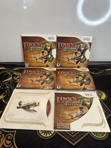 Lot De 2 Jeux Wii : Zelda Twilight Princess + Link's Crossbow Training