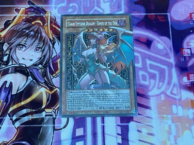 #ad Chaos Emperor Dragon Envoy Girl Card Holo Anime Yugioh Rare Secret Alt Art Waifu $14.00
