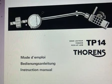 Thorens Tp14   User Manual Digital