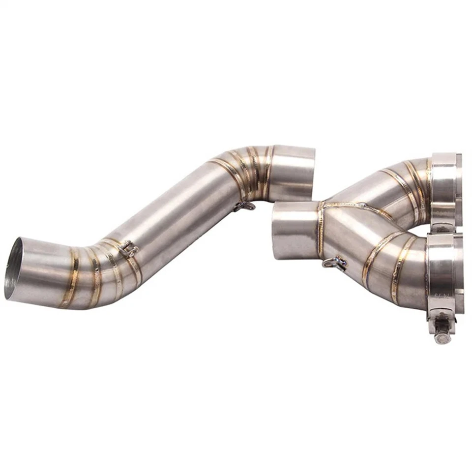 Tubo médio de escape de aço inoxidável 60,5 mm para BMW S1000RR/R 2010-2016 - Imagem 4 de 4