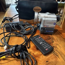Vintage Sony Handyman DCR-PC100 Mini Camcorder Charger Remote Bag Original Owner