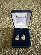 Brand New Montana Silversmith Cradled Cactus Teardrop Earrings