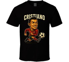 Cristiano Ronaldo Vintage Retro Caricature T Shirt