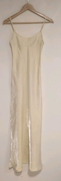 VRG Girl Slip Dress Yellow Maxi Sleeveless Y2K 2000's Size 8
