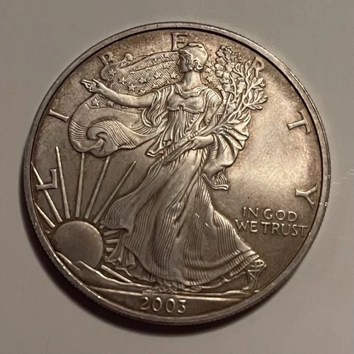 U.S. Mint American Eagle 2003 1 oz Silver Coin 0.999 Fine