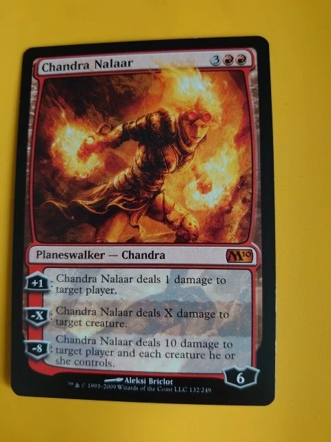 Chandra Nalaar. M10 Mythic planeswalker Magic the Gathering Card. Rare - Image 2 of 4