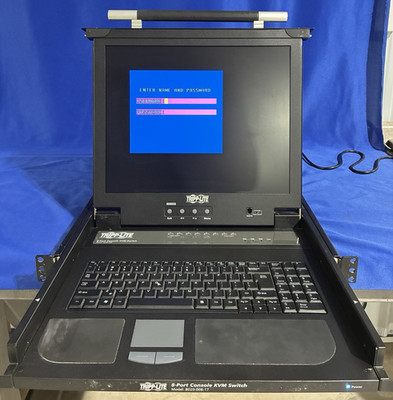 Tripp-Lite B020-008-17 8-Port Rackmount KVM Switch LCD Console Slideaway LOCAL