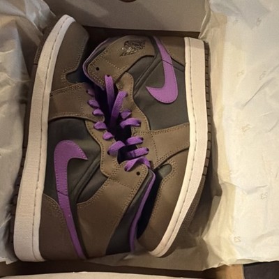 Jordan Air Jordan 1 Mid Palomino/Wild Berry/White DQ8426-215 Leather Men's 2023