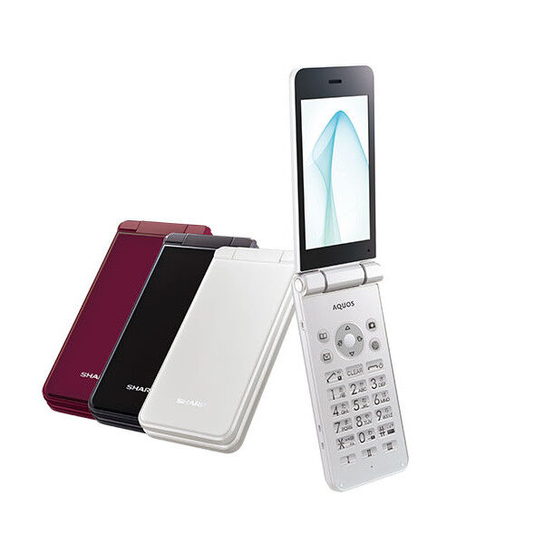 SHARP SH-N01 AQUOS KEITAI ANDROID FLIP PHONE UNLOCKED WHITE APP 