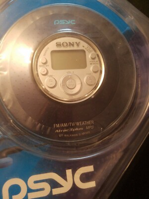 SONY D-NF420 CD Walkman Psyc Atrac3Plus CD/MP3/FM/AM/TV/WEATHER